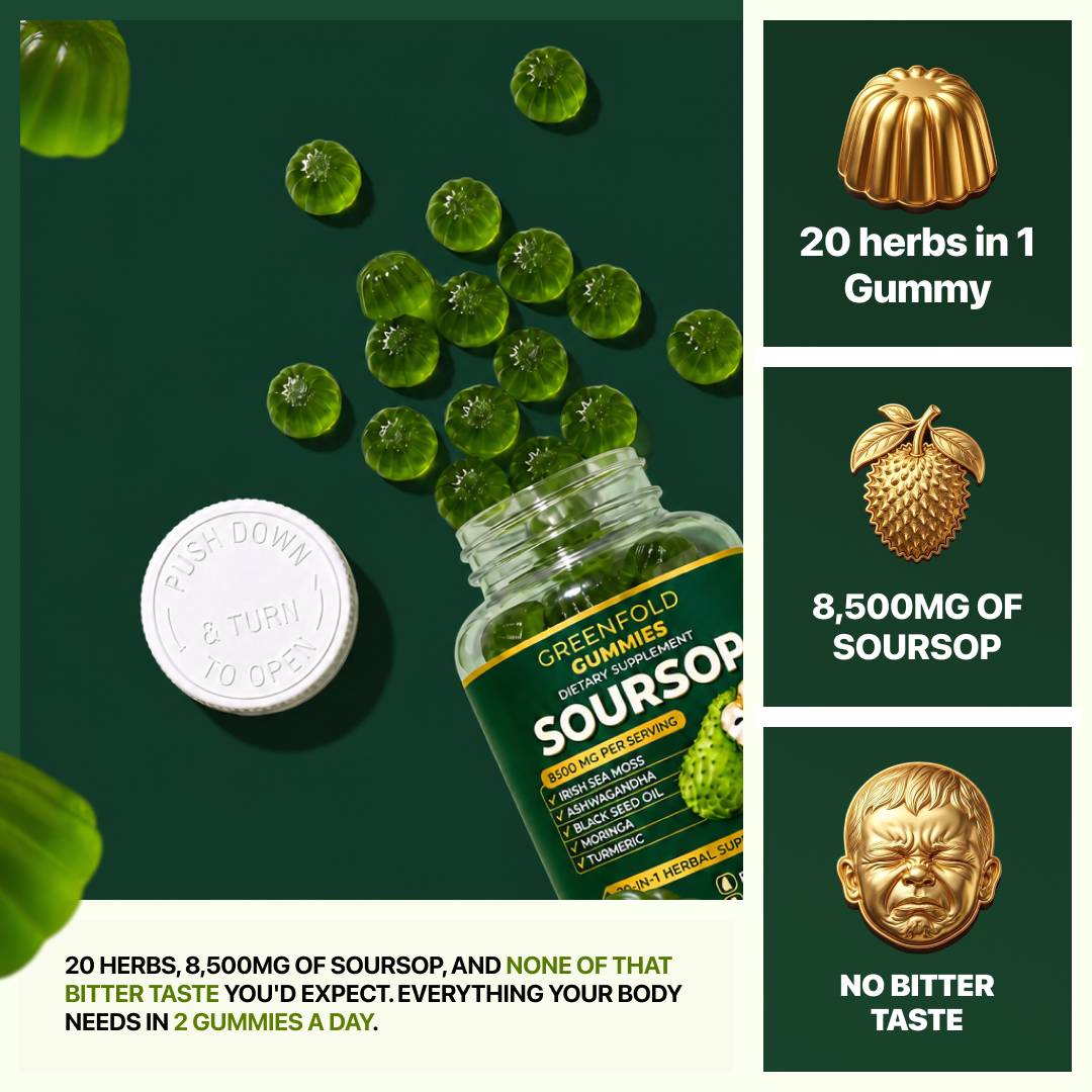 Greenfold Soursop Gummies 20 In One
