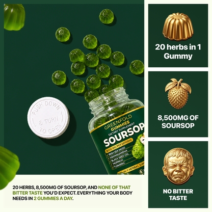 Greenfold Soursop Gummies 20 In One