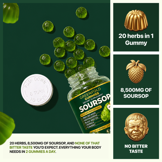 Greenfold Soursop Gummies 20 In One