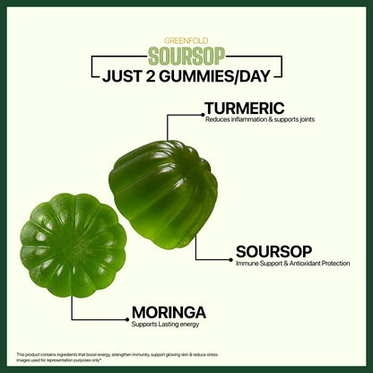 Greenfold Soursop Gummies 20 In One