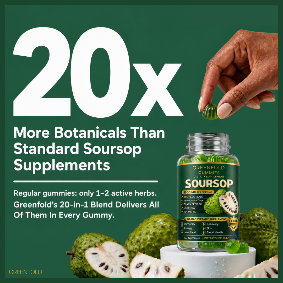 Greenfold Soursop Gummies 20 In One