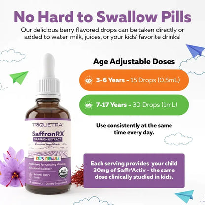 Organic Saffron Drops for Kids