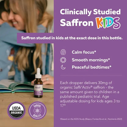 Organic Saffron Drops for Kids